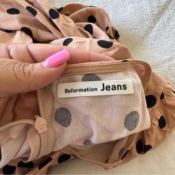 Reformation Woodstock Dress in Ibiza Dots - Picture 2 of 7